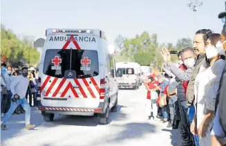  ?? CORTESÍA | GOBIERNO DEL ESTADO ?? El gobernador realizó el banderazo del operativo de Semana Santa