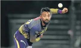  ?? BCCI ?? KKR’s Varun Chakravart­hy bagged 17 wickets in 13 matches in IPL 2020 in the UAE.