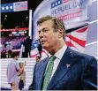  ?? FOTO: IMAGO ?? Paul Manafort (68) im Sommer 2016 auf dem republikan­ischen Parteitag in Cleveland, Ohio.