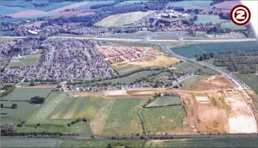  ??  ?? Beaver Road, 1978. A splendid aerial view showing a largely altered area of the town, many years before Ashford Internatio­nal Station was built. Newtown Road still exists in this view, as does the old cinema at the corner of Newtown and Beaver Roads,...