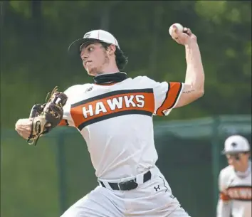  ?? Emily Matthews/Post-Gazette ?? Bethel Park’s Eric Chalus will put his 10-0 record and 0.85 ERA on the line when the Black Hawks take on Red Land in the PIAA championsh­ip.