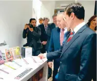  ??  ?? El Presidente Enrique Peña Nieto visitó la locación de las fuuras instalacio­nes.