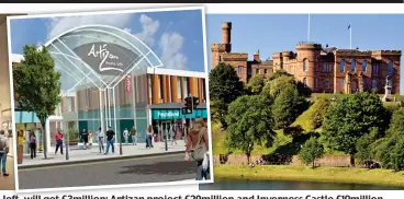  ?? ?? Art of the deal: The Burrell Collection, left, will get £3million; Artizan project £20million and Inverness Castle £19million