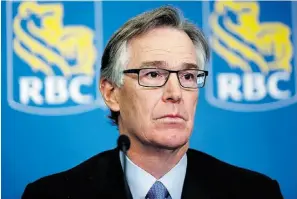  ?? JEFF MCINTOSH/ THE CANADIAN PRESS FILES ?? Gord Nixon, president and CEO of the Royal Bank of Canada, offered in April a package of promises that included a supplier code of conduct.