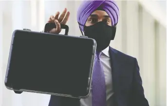 ?? SEAN KILPATRICK/ THE CANADIAN PRESS FILES ?? Industry Minister Navdeep Bains says overcoming a “culture of being risk-averse is a challenge for Canada.” He says businesses are reluctant to make big bets.