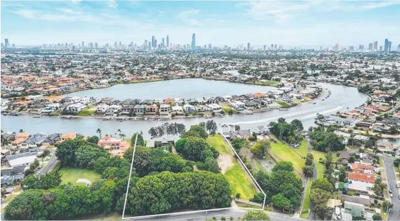  ??  ?? Otto Pfeiffer is ready to negotiate to sell his sprawling 1.745ha property at Riverbend Avenue, Carrara, which is on the market at $15 million.