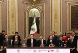  ?? AGENCIA ENFOQUE ?? Gali aseguró que en Puebla los símbolos patrios se alzan en unidad.