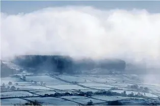  ?? Picture: PAUL KINGSTON/NNP ?? Low cloud and snow, as seen in Teesdale in March, are linked to elderly deaths