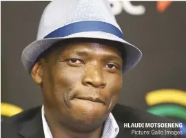  ?? Picture: Gallo Images ?? HLAUDI MOTSOENENG