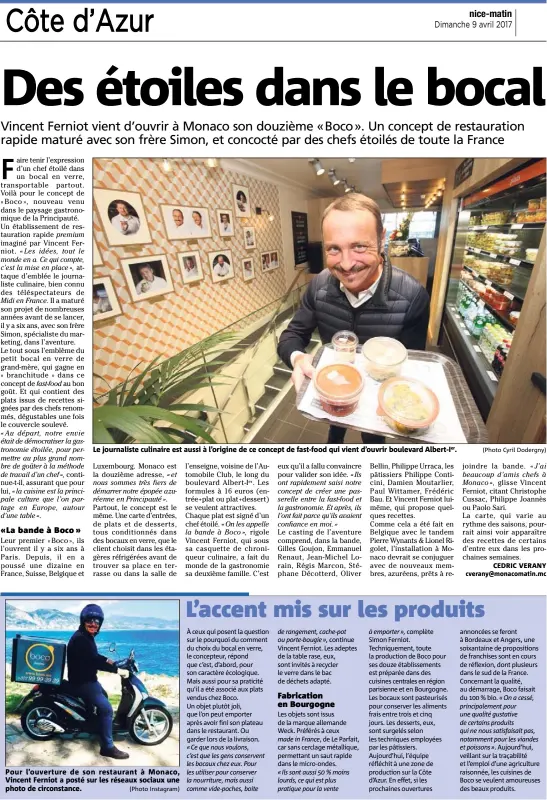  ?? (Photo Instagram) (Photo Cyril Dodergny) ?? Le journalist­e culinaire est aussi à l’origine de ce concept de fast-food qui vient d’ouvrir boulevard Albert-Ier.
