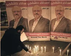  ?? Pictures: Getty Images ?? Clockwise from left, Mohammed bin Salman, crown prince of Saudi Arabia; US President Joe Biden; and a candle-lit memorial to journalist Jamal Khashoggi outside the Saudi Arabian consulate in Istanbul, Turkey, in October 2018 — the month Khashoggi was murdered inside the consulate by agents of the Saudi government.