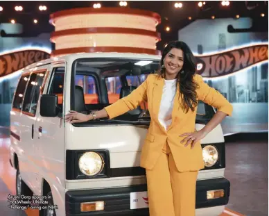  ?? ?? Arushi Garg appears in “Hot Wheels: Ultimate Challenge,” airing on NBC.