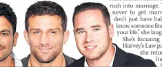  ??  ?? Katie’s three husbands, from left, Peter Andre, Alex Reid and Kieran Hayler