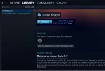  ??  ?? If you use Steam to obtain Godot, it’ll keep the game engine up to date.