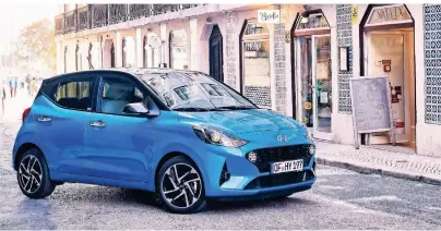  ?? FOTO: HYUNDAI ?? Entgegen dem Branchentr­end setzt Hyundai weiterhin auf kleine Autos – der neue i10 ist seit Februar auf dem Markt.
