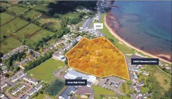  ??  ?? Springbank Way is centrally located in Brodick. It covers 2.86 acres (1.16 hectares) and offers uninterrup­ted views overlookin­g Brodick Bay.