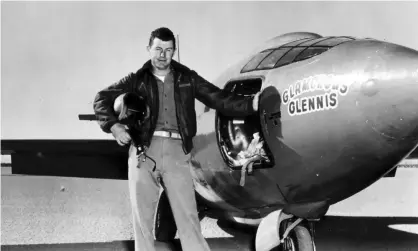  ?? Photograph: REX/Shuttersto­ck ?? Chuck Yeager and the Bell X1 aircraft.