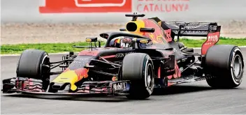  ?? AFP ?? Red Bull Racing’s Belgian driver Max Verstappen during pre- season testing for the F1 Grand Prix season at the Circuit de Catalunya in Montmelo. —
