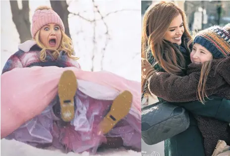  ??  ?? Happily ever after:
Jillian Bell as Eleanor and (right) Isla Fisher as Mackenzie with Willa Skye who plays her daughter Mia