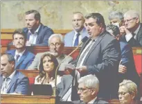  ?? - Crédits : A.L ?? Le député gersois intervenan­t à l’Assemblée nationale