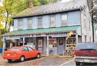  ?? RYAN KNELLER/THE MORNING CALL ?? A.L. Bergstress­er & Son, a former general store and social hub that operated for more than a century at 3640 Lower Saucon Road in Lower Saucon Township, on Oct. 7 found new life as Bergy’s General Store. The rural business is half deli and half general store.