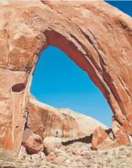  ?? George Frey, Getty Images file ?? Broken Bow Arch in The Grand Staircasee­scalante National Monument in southern Utah.