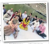  ?? PHOTO: HTCS ?? Clockwise: Kangana Ranaut, Kamal Jain, K V Vijayendra Prasad, Shankar, Loy, Ehsaan, Prasoon Joshi, Krish & Sujay Kutty in Varanasi