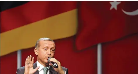  ?? FOTO: DPA ?? Die Regierung des türkischen Ministerpr­äsident Recep Tayyip Erdogan hat eine Note an die Bundesregi­erung geschickt.