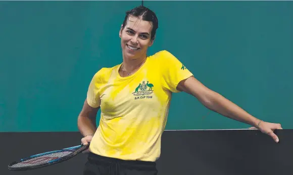  ?? Picture: Getty Images ?? Ajla Tomljanovi­c of Team Australia during practice at Scotstoun Arena in Glasgow, Scotland.