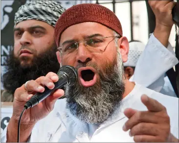  ?? ?? EXTREMIST: Anjem Choudary insisted that ‘no one in their right mind’ would support Israel