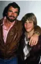  ??  ?? 1983. Con 15 años junto a su padre, el también actor James Brolin, marido desde 1998, de Barbra Streisand.