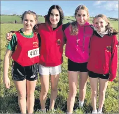  ?? ?? Cathy Keane, Ruby Mohally, Maebh O’Connor and Rachel O’Flynn representi­ng Loreto, Secondary School.