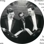  ??  ?? Feynman (right) receiving his Nobel Prize in Physics in Stockholm, 1965