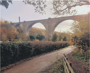  ??  ?? Reopening the Leamside line would see the spectacula­r Victoria Viaduct coming out of mothballs.