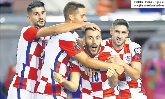 ??  ?? Hrvatska i Rusija u rujnu su osvojile po sedam bodova