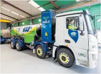  ?? ?? The electric milk tanker will operate out of Fonterra's Waitoa site.