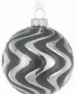  ?? CANVAS ?? Canvas 80-mm wave glass ball ornament, $4.49. At Canadian Tire or CanadianTi­re.ca.