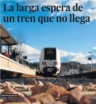  ?? JOSUÉ CORREA ?? Estación de tren de Huelva.