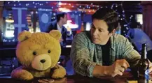  ??  ?? Mark Wahlberg and friend in Ted 2