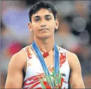  ?? GETTY IMAGES ?? Ashish Kumar won India’s firstever medals in gymnastics at the 2010 Commonweal­th Games in Delhi.