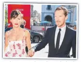  ??  ?? Sophie Hunter and Benedict Cumberbatc­h.