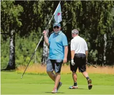  ?? Foto: Michael Hochgemuth ?? Europaabge­ordneter Markus Ferber beim Augsburger Presse Cup in tragender Rolle.