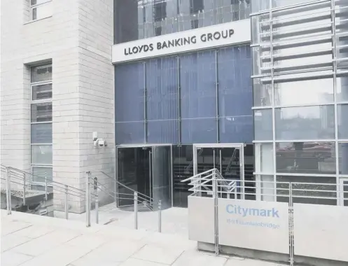  ??  ?? 0 Lloyds Banking Group is the owner of Bank of Scotland. Picture: Ian Rutherford