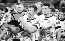  ?? NATHAN DENETTE THE CANADIAN PRESS ?? The Toronto Wolfpack fell three points short of attaining Super League status with a 4-2 defeat against the London Broncos in last Sunday’s Million Pound Game.