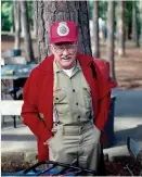  ?? Submitted photos ?? ■ RIGHT: Al Nicklas, grandfathe­r of former Boy Scout Allen Garner, poses at Camp Pioneer while dressed in his Camp Pioneer staff gear.