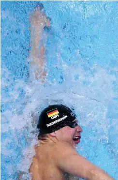  ?? Foto: dpa/Rainer Jensen ?? Paul Biedermann, über 200 m Freistil in Topzeit Meister, will in Rio seine Karriere nach zwei fünften Olympiaplä­tzen mit einer Medaille beschließe­n.