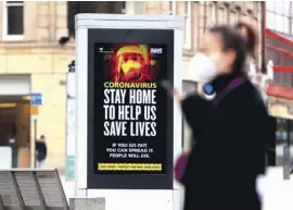  ??  ?? NHS coronaviru­s campaign in the UK