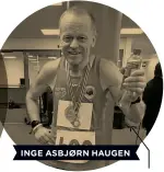  ??  ?? På Bislett i fjor fullførte Inge Asbjørn Haugen maraton nummer 600. INGE ASBJØRN HAUGEN