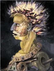  ?? Kunsthisto­risches Museum, Vienna ?? Giuseppe Arcimboldo’s 16th-century painting “Fire” is among the exhibition’s masterpiec­es.