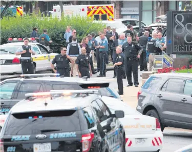  ?? AFP/GETTY ?? Several people were killed in a shooting at the Capital Gazette newspaper in Annapolis, Maryland